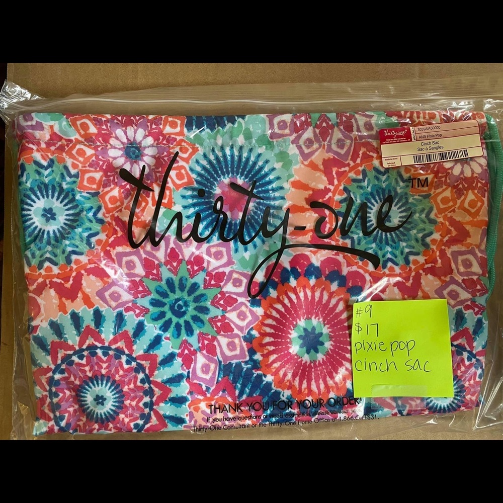 COPY - NIB Thirty-One Cinch Sac